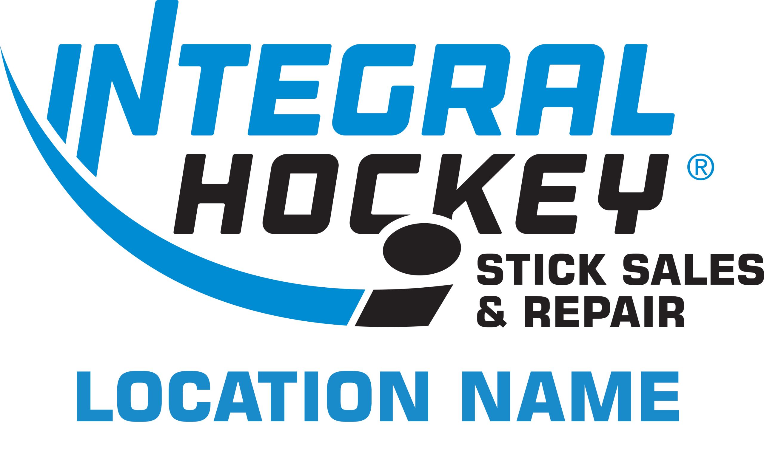 Integral Hockey Stick Sales & Repair LOCATION NAME Logo
